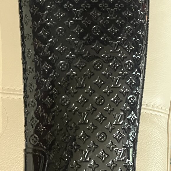 Louis Vuitton Black Monogram Rain Boots, Size EU 38 - Picture 2 of 9